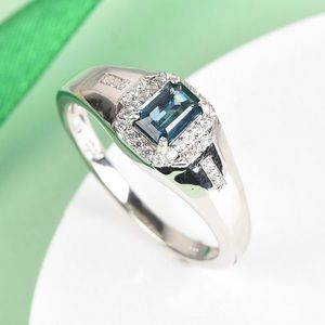 Men’s Kyanite & Zircon Ring! STUNNINGLY CLASSIC!!!